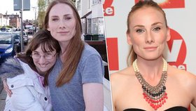 Jedenadvacetiletá Sarah (vlevo) uspořádala hon na svou oblíbenou seriálovou herečku Rosie Marcel (vpravo)