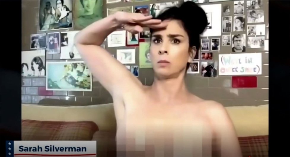 Komička Sarah Silverman nahá v kampani Naked Ballots