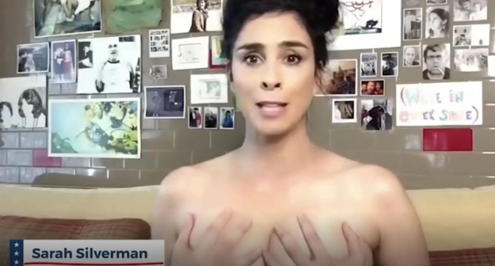 Komička Sarah Silverman nahá v kampani Naked Ballots