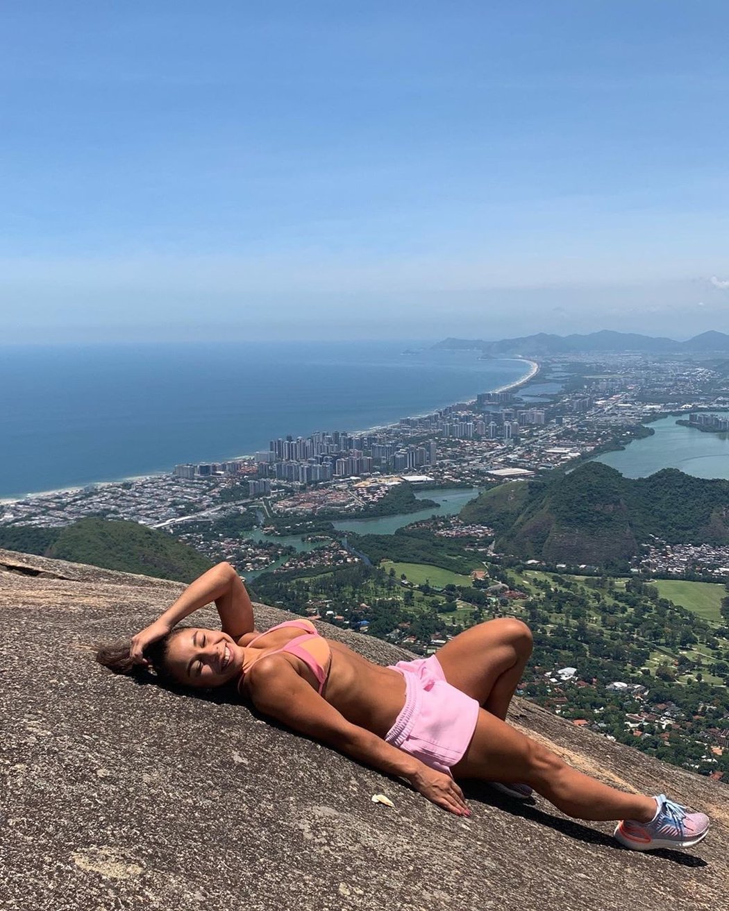 Brazilská gymnastka Flávia Saraivaová