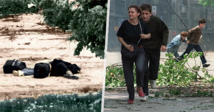 Milence Boška s Admirou, známé jako Romeo a Julie ze Sarajeva, 19. května 1993 zastřelil snajpr, když se pokoušeli opustit obléhané město.