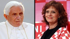 Susan Sarandon se pustila do papeže Benedikta XVI., nezapomene mu, že patřil k Hitlerjugend