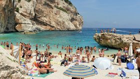 Pláže na italské Sardinii