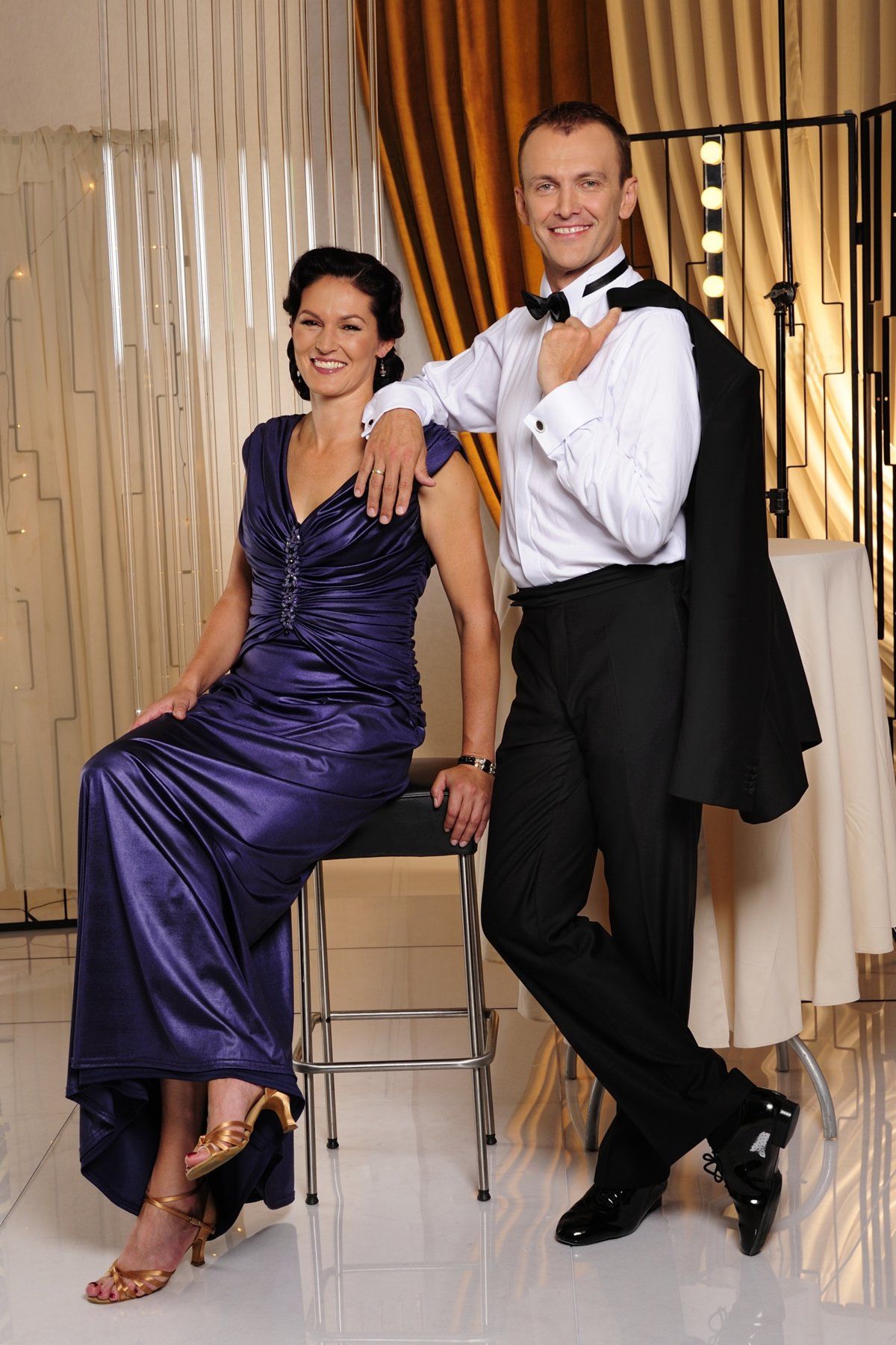 Šárka Kašpárková s Janem Tománkem tvoří krásný taneční pár.