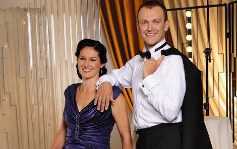 Šárka Kašpárková s Janem Tománkem tvoří krásný taneční pár.