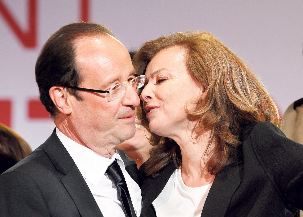 Hollande se svou první dámou