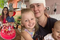 Máma Šarlota (31) s nádorem mozku bojuje o každý den s dětmi: Partner ji opustil, pomáhají studenti!