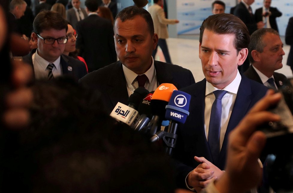 Summit v egyptském letovisku Šarm aš-Šajch: Rakouský kancléř Sebastian Kurz