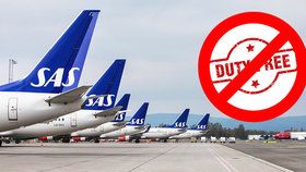 Skandinávská SAS ruší duty-free výrobky na svých palubách, jako první ale byly nizozemské aerolinky KLM.