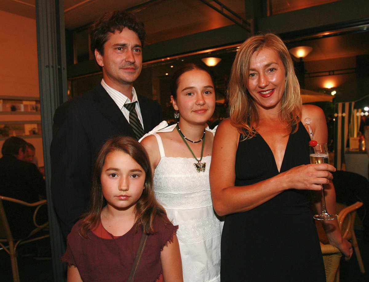 Saša Rašilov s bývalou ženou Vandou Hybnerovou a dcerami