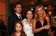 Saša Rašilov se svou rodinou: exmanželkou Vandou a dcerami.