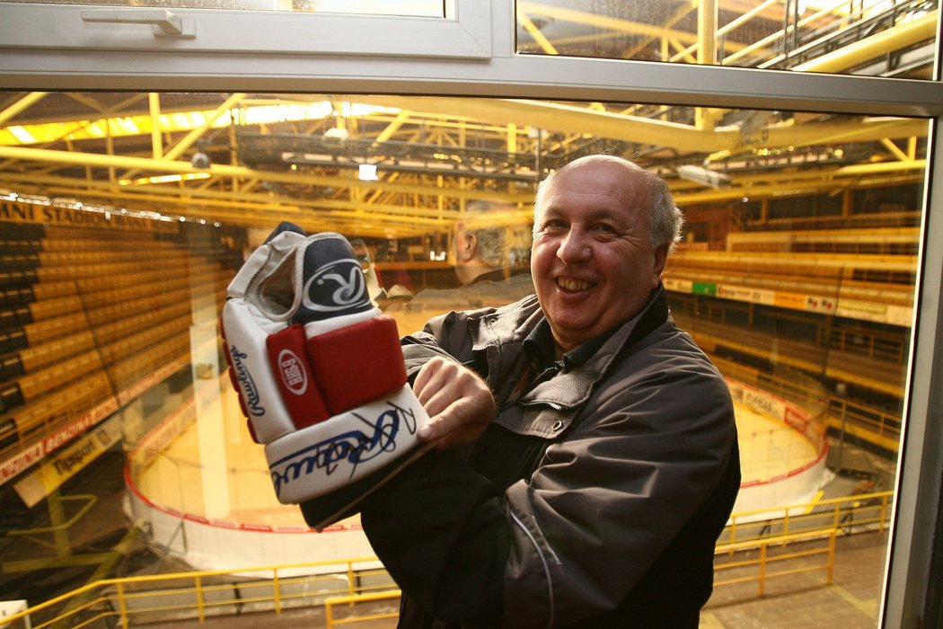 Václav Šašek na litvínovském zimním stadionu