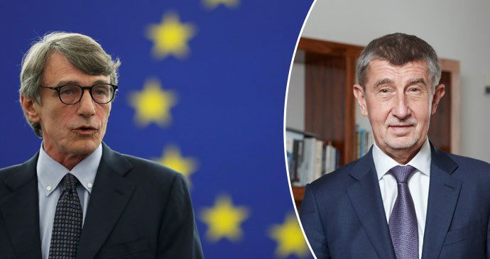 Šéf EP Sassoli v dopise Babišovi odmítl, že by se europoslanci rezolucí vměšovali do záležitostí ČR.