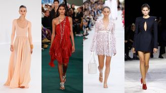 Barva roku, svůdné střihy i oblíbený delikátní materiál: 6 trendů, které v roce 2024 ovládnou šaty