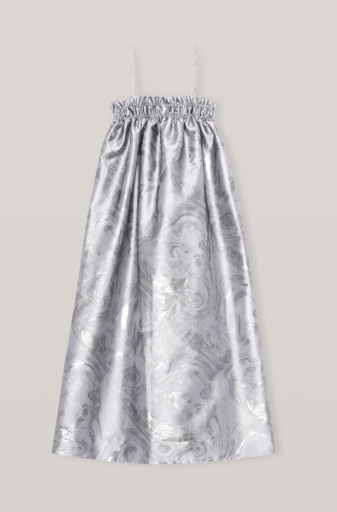 Žakárové šaty, Ganni, 225 EUR Žakárové šaty, Ganni, 225 EUR