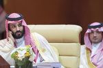Korunní princ Mohamed bin Salmán na zahájení arabského summitu.