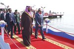 Princ Mohamed bin Salmán při nedávné návštěvě Egypta.