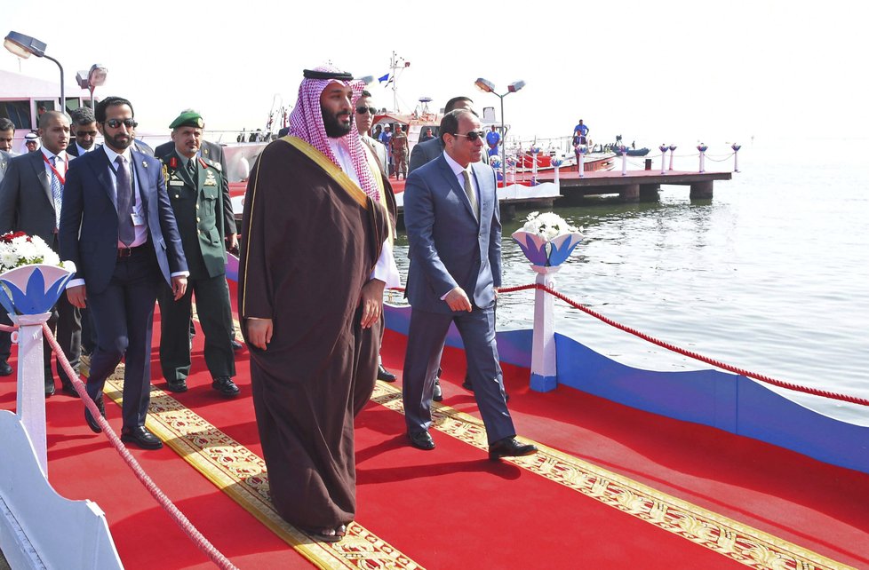 Princ Mohamed bin Salmán při nedávné návštěvě Egypta.