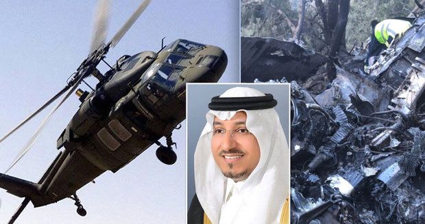 Saúdský princ zemřel při nehodě vrtulníku. Chtěli ho sestřelit?