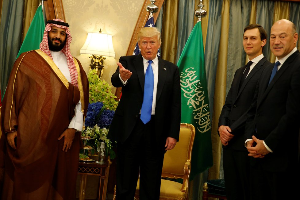 Nový následník trůnu Muhammad bin Salmán s americkým prezidentem Trumpem