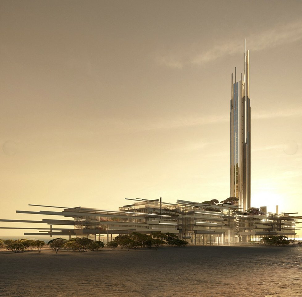 Saúdská Arábie na pobřeží Akabského zálivu hodlá vybudovat dvě futuristické věže.