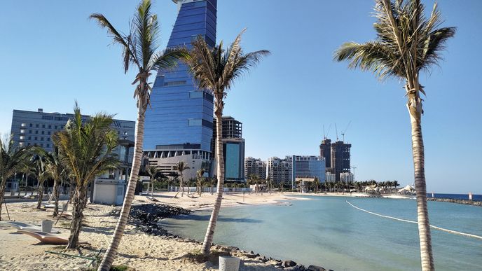 Corniche, přímořská promenáda v Džiddě