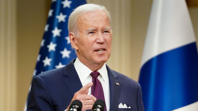 Joe Biden na summitu severských zemí (13. 7. 2023).