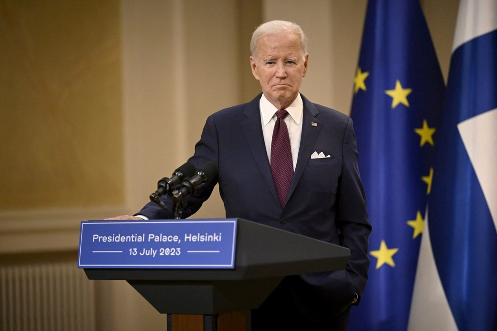 Joe Biden na summitu severských zemí (13. 7. 2023)