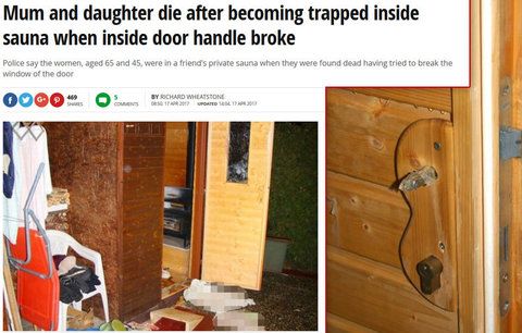 Smrt dvou žen v sauně šokovala svět! O případu píší i v zahraničí