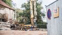 Staveniště developerského projektu Savarin u Václavského náměstí Staveniště developerského projektu Savarin u Václavského náměstí