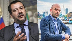 Ministr vnitra Salvini by zrušil spisovatelovu ochranu. Saviano se politika nebojí