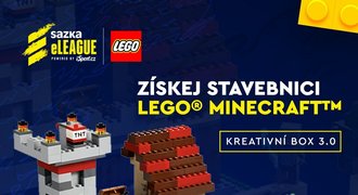 Baví tě Minecraft™ a miluješ stavebnice LEGO®? Přihlaš se do soutěže se Sazka eLEAGUE!