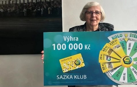 „Byl to šok!” Paní Dana je díky Sazka Klubu bohatší o 100 000 Kč