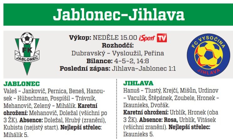 Jablonec - Jihlava