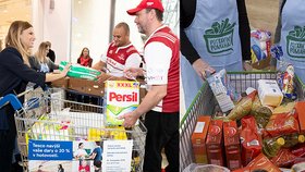 Započalo jarní kolo Sbírky potravin, Češi pro potřebné nakupují jídlo i drogerii