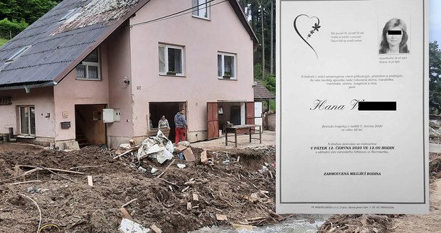 Hana zemřela při povodních na Olomoucku: Vdovci Petrovi a dcerám vzala voda i domov