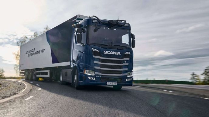 Autonomní kamion Scania Autonomní kamion Scania