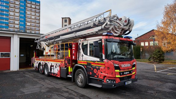Scania řady L posloužila za základ pro výjimečné hasičské vozidlo 