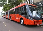 Scania dodala první dvoukloubové autobusy pro Brazílii