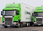 Scania na CNG ve službách Škoda Auto