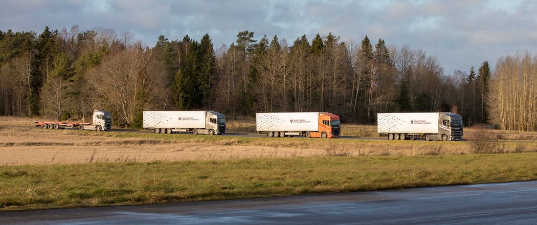 Scania a Ahola Transport platooning