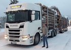 Scania XT v zimě: Stavba na ledu