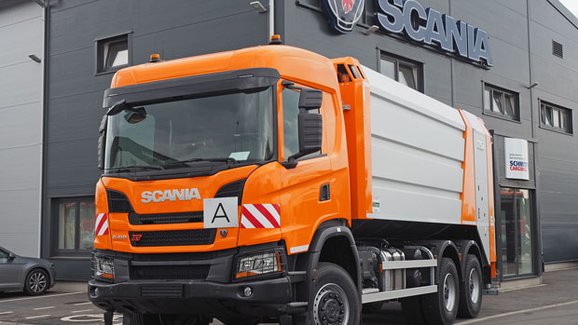 První Scania XT pro svoz komunálního odpadu je na Vysočině 