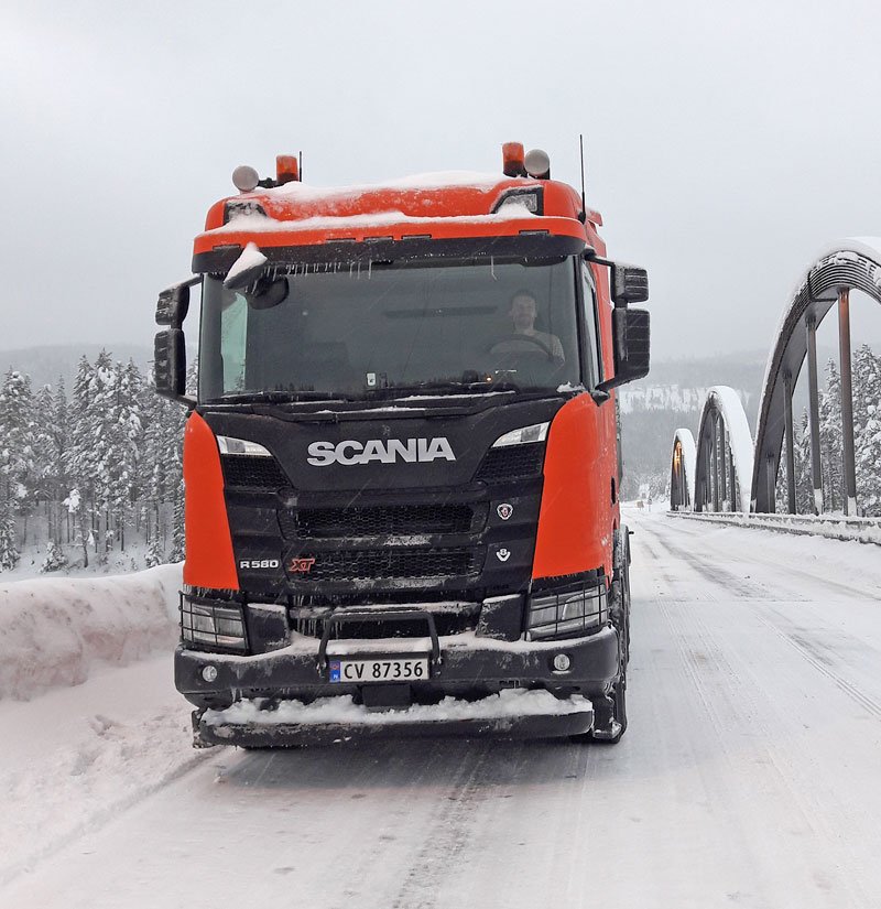 Scania XT v zimě