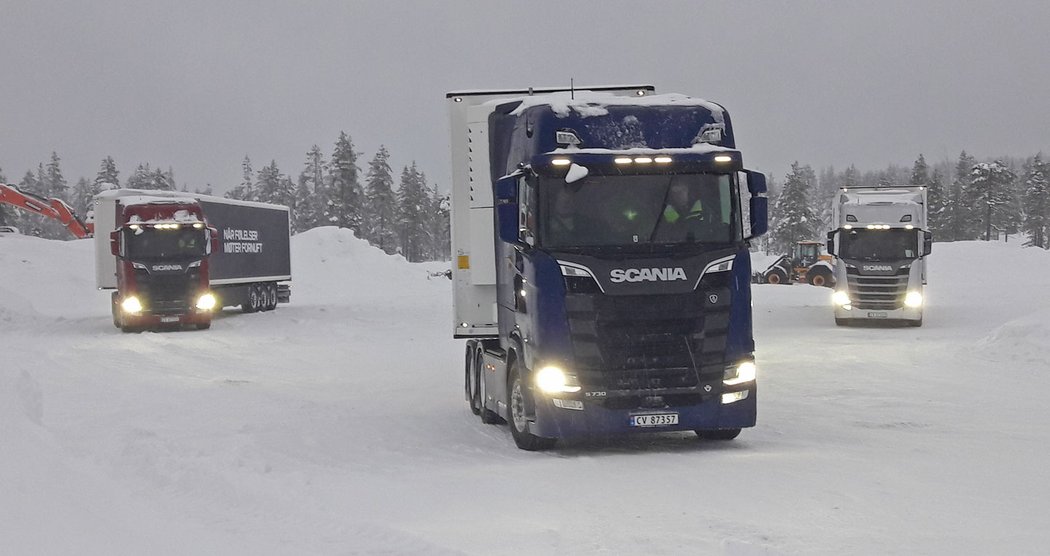 Scania XT v zimě