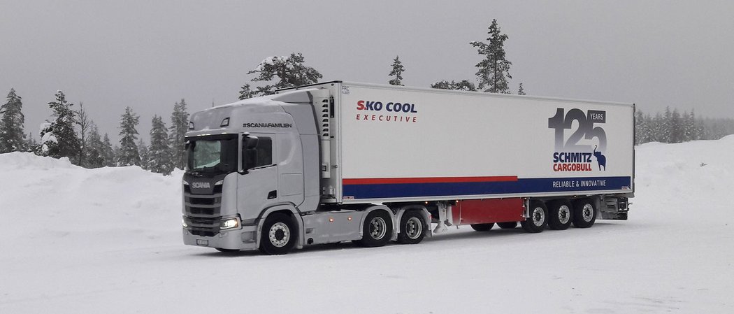 Scania XT v zimě