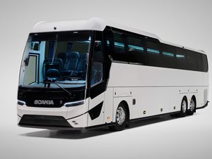Nová Scania Touring má větší kufry a menší odpor vzduchu. Motor prý vydrží dva miliony kilometrů