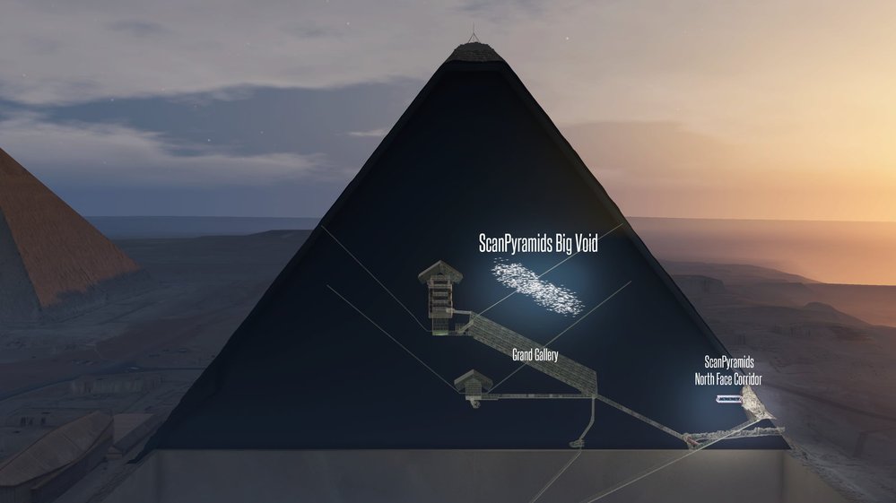 Vědci z projektu ScanPyramids odhalili dosud neobjevenou místnost Chepsovy pyramidy