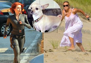 Herečka Scarlett Johanssonová supehrdinku nezapře: Po pláži naháněla… »Palačinku«!