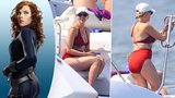 Dvojnásobná máma Scarlett Johanssonová (37): Rudé plavky odhalily figuru po porodu!